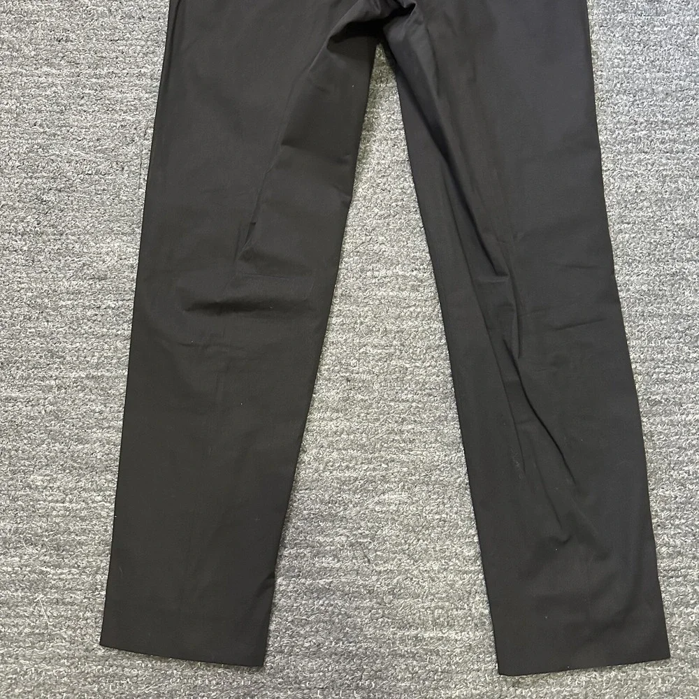 Gianni Versace Pants Women 29 Black Chinos Straight Leg Mid Rise Pockets Classic